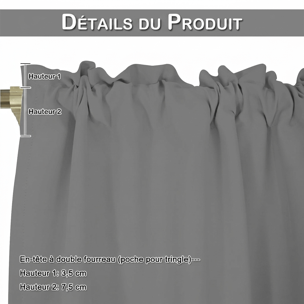 Rideau petite fenêtre Veloria