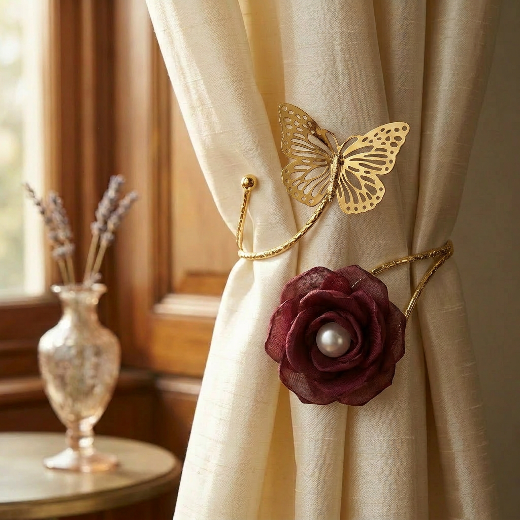 Embrasse rideau papillon