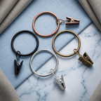 Anneaux pinces pour rideaux