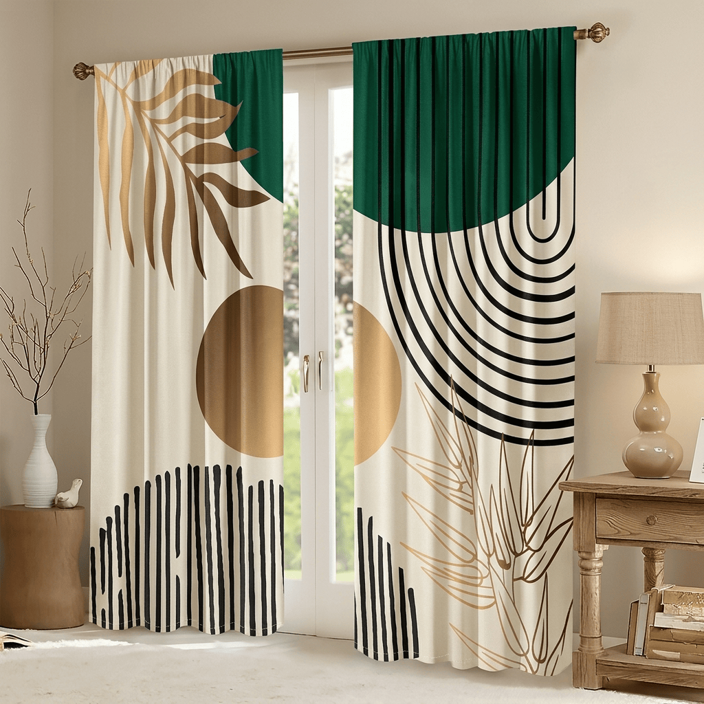 Rideau design pour salon Veloria