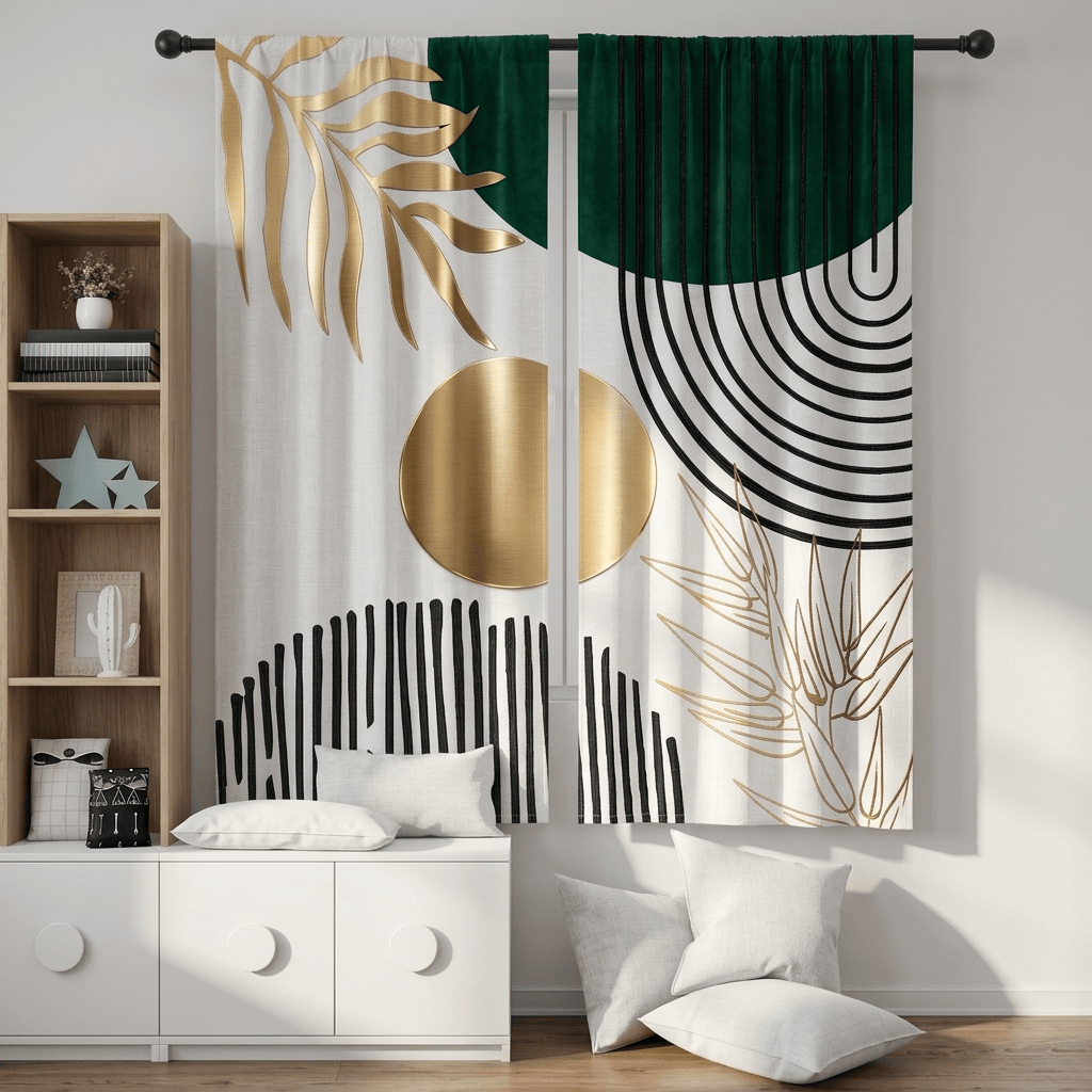 Rideau design pour salon Veloria
