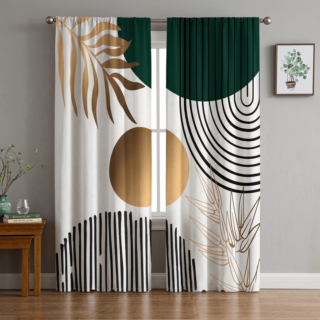 Rideau design pour salon Veloria