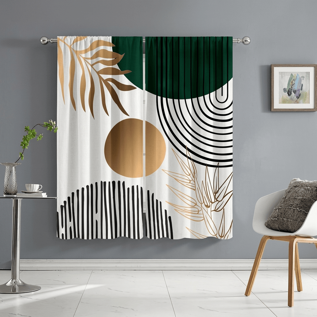 Rideau design pour salon Veloria