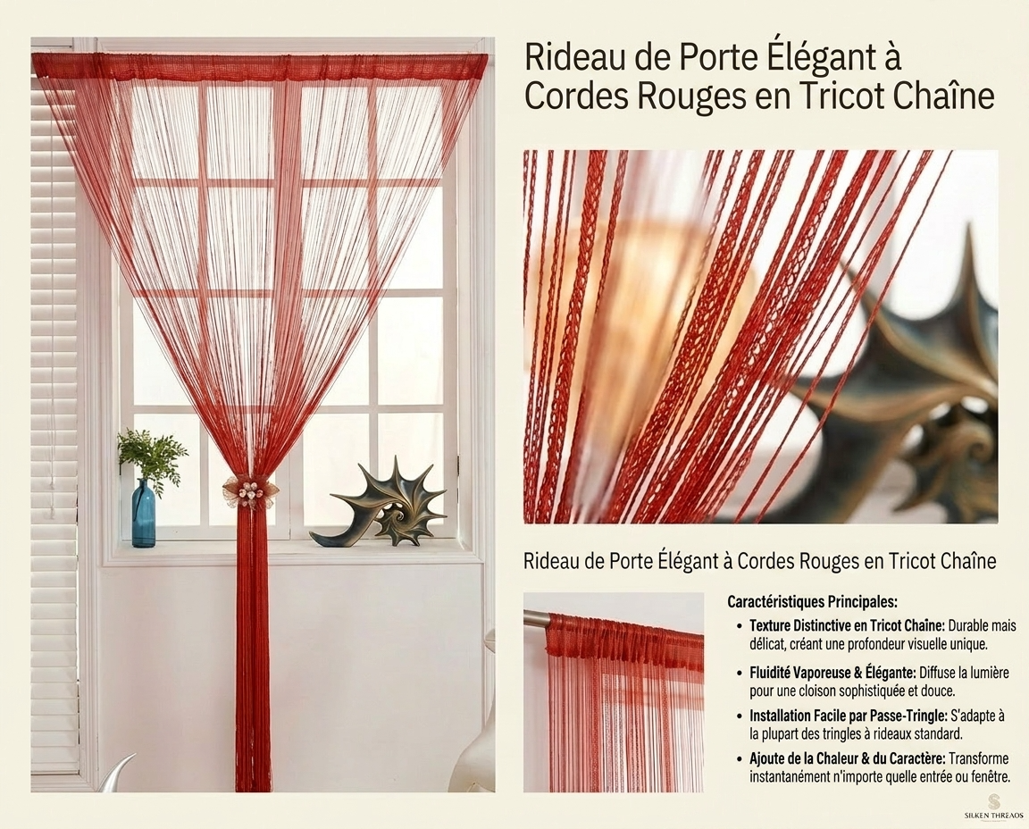 Rideau de porte en fil