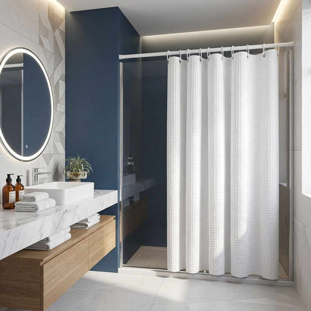 Rideau de douche anti moisissure