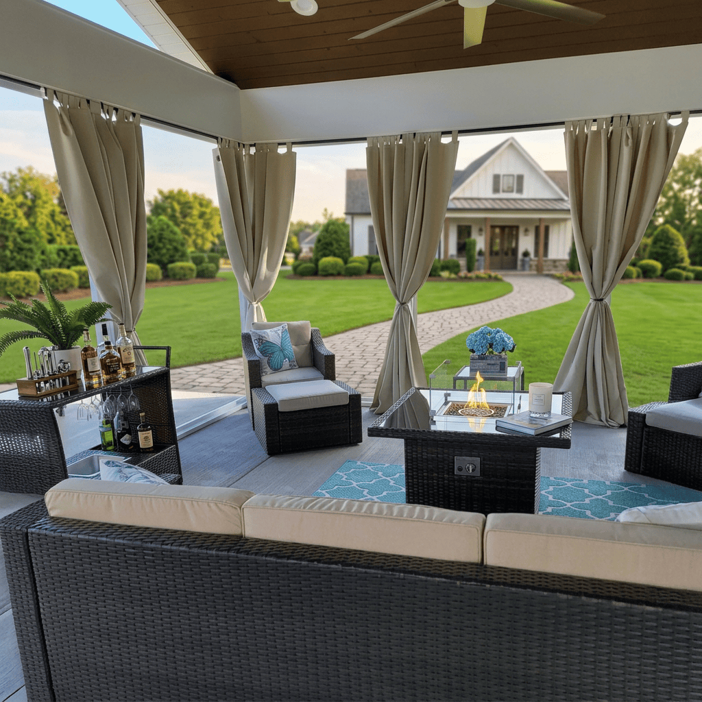 Rideau extérieur pour pergolas Veloria