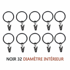 Anneaux pinces pour rideaux