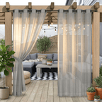 Rideau transparent extérieur Veloria