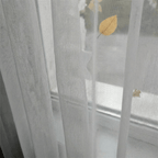 Rideau gaze de coton blanc Veloria