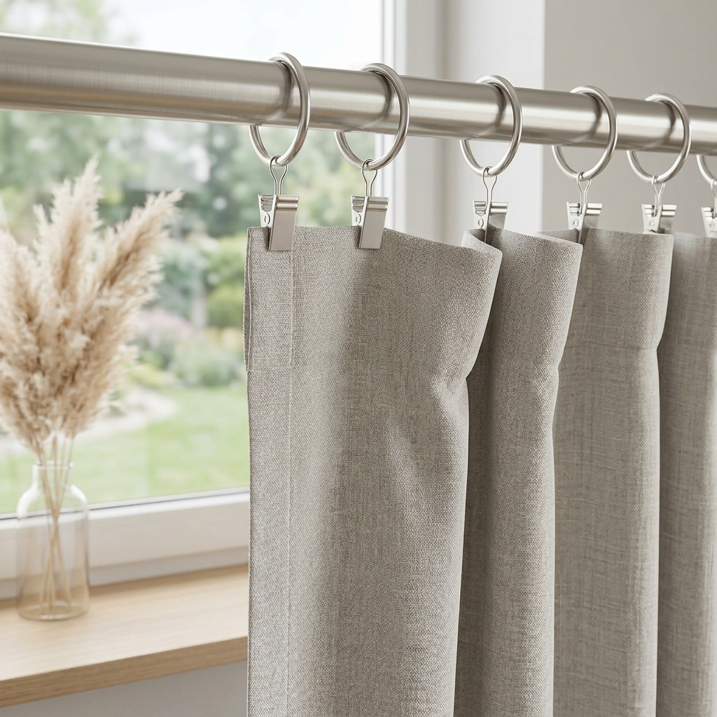 Anneaux pinces pour rideaux