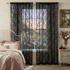 Rideau dentelle romantique