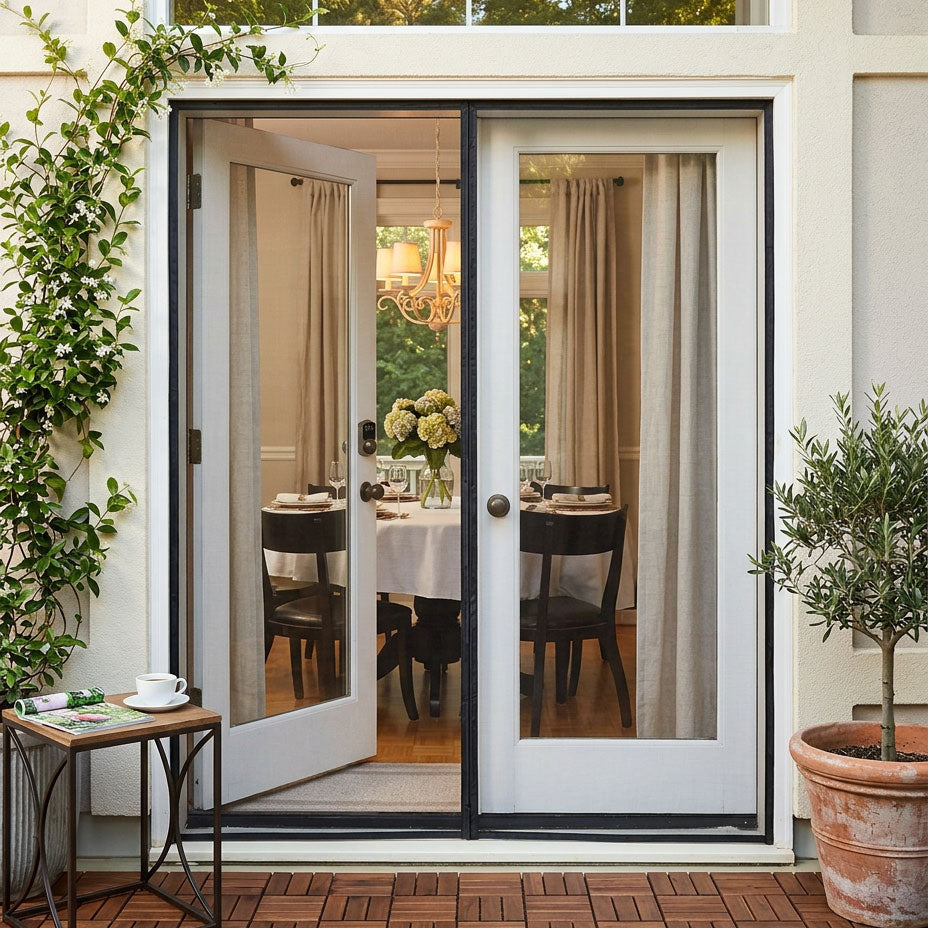 Rideau de porte extérieur moustiquaire