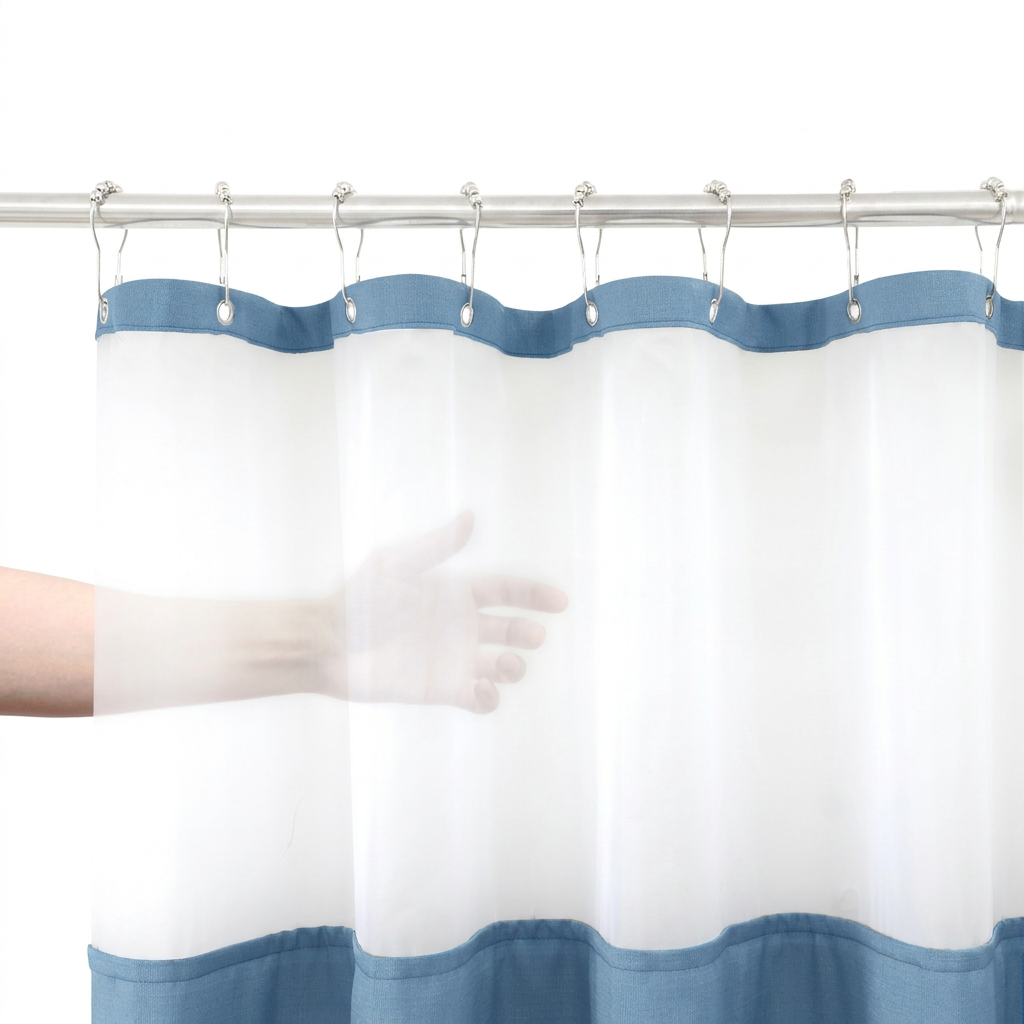 Rideau de douche lin