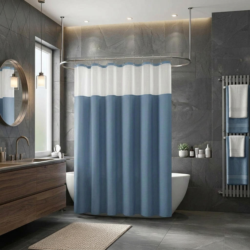 Rideau de douche lin