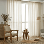Rideaux blanc coton Veloria